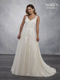 Mary's Bridal Size 18 MB2061 Ivory/Rum Pink Gown