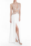 Terani Size 14 1911P8150 Ivory/Nude Informal
