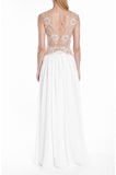 Terani Size 14 1911P8150 Ivory/Nude Informal