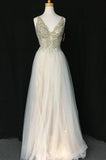 Terani Size 8 1811P5206 Ivory/Nude Gown