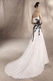 W1 White One Size 10 Sandra Off White/Black Gown